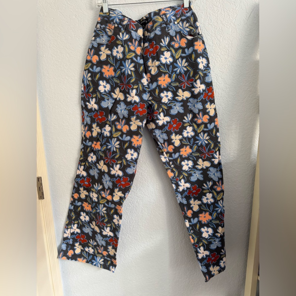 Floral Patterned Jeans